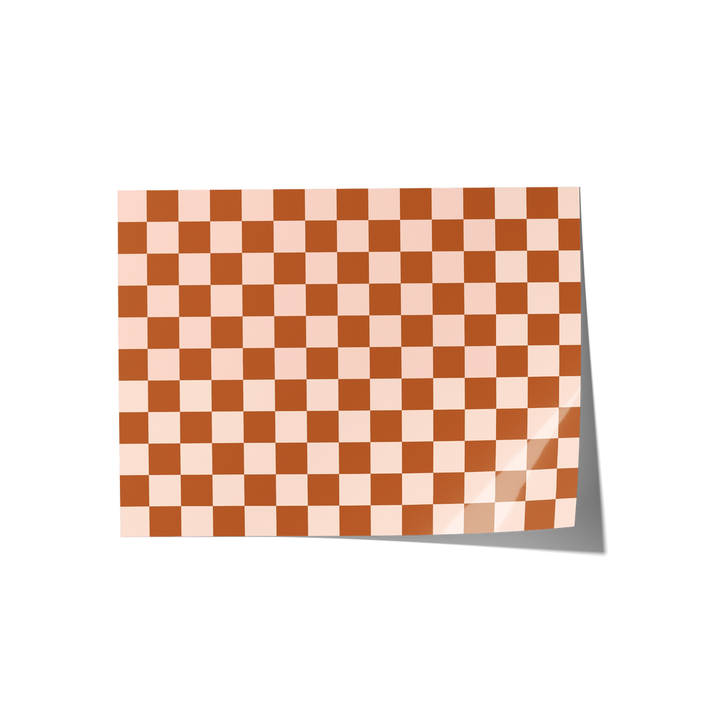 Chocolate Checkered Backdrop