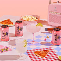 Blue & Peach checkered Backdrop - Propsyland