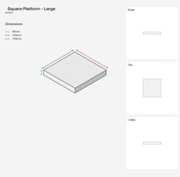 Flat Platform block Large - Propsyland