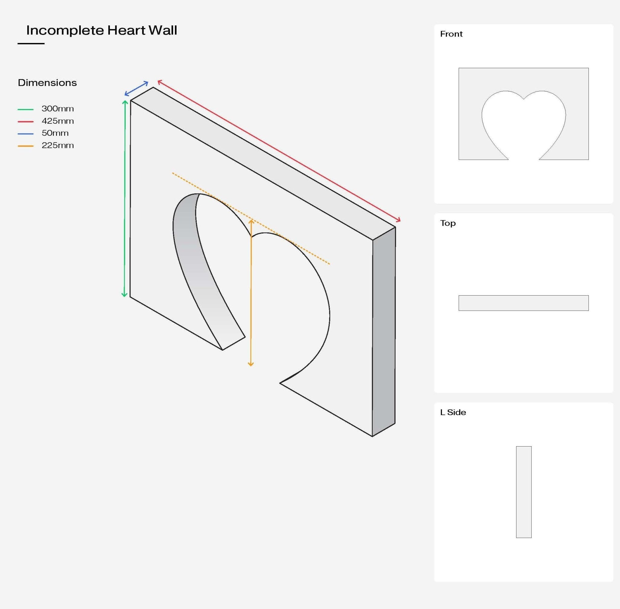 Heart Arch Wall - Propsyland