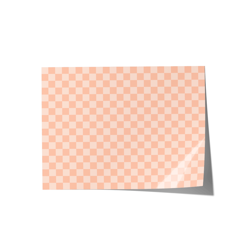Peaches & Cream Checkered Backdrop - Propsyland