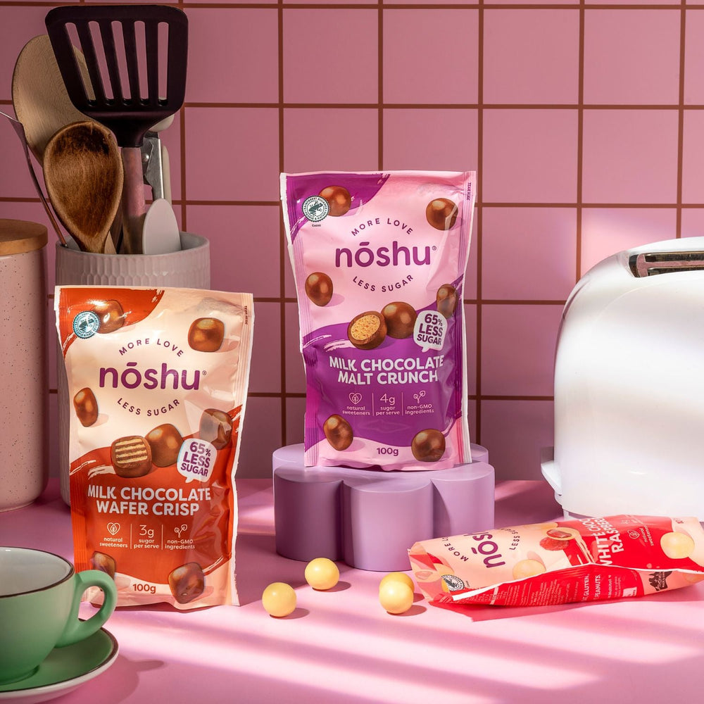Pink & Brown Tile Backdrop - Propsyland