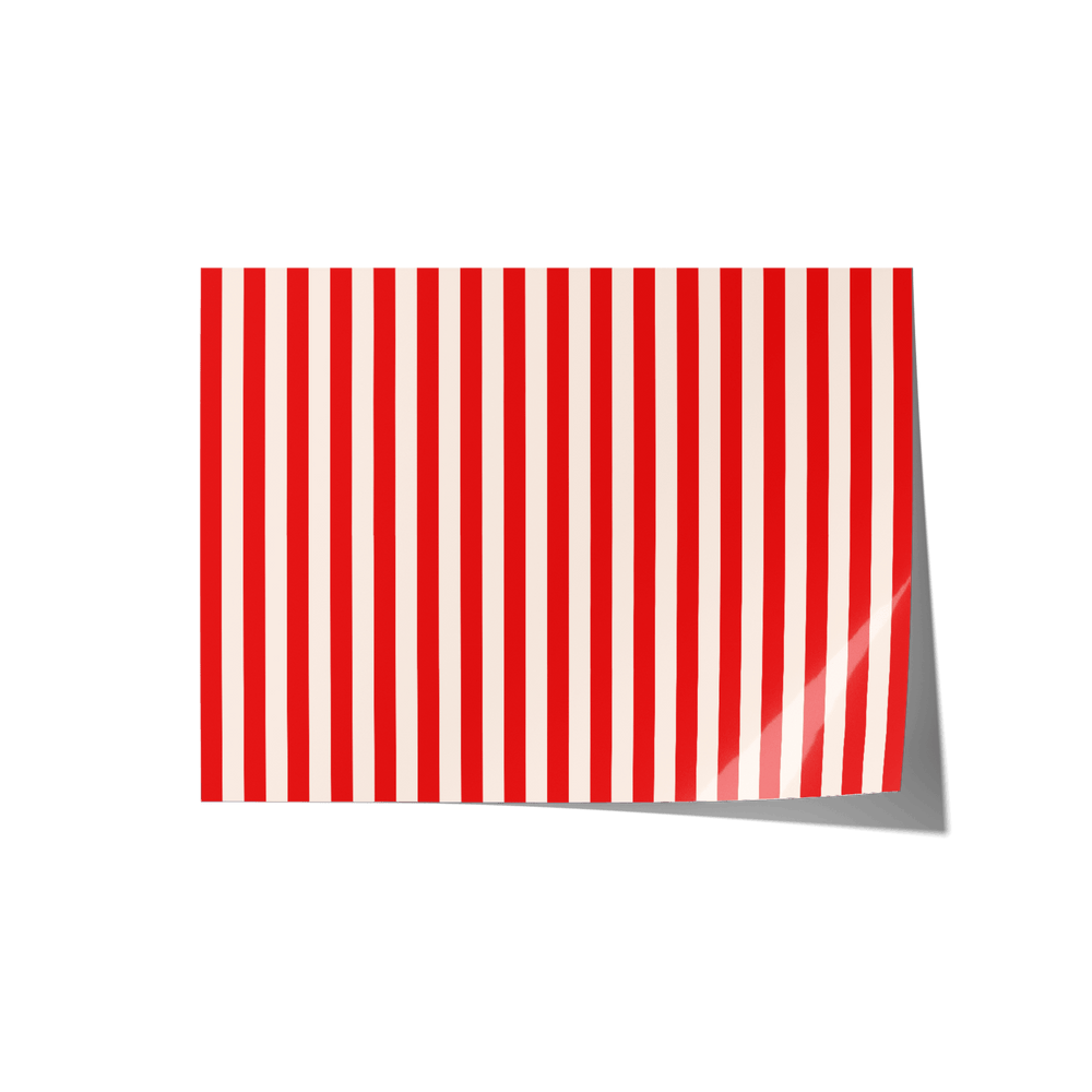 Red and White Striped Backdrop - Propsyland