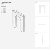 Single Curved Arch Wall - Propsyland