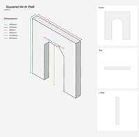 Squared Arch Wall - Propsyland