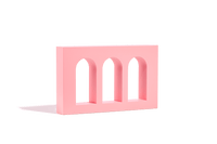 Triple Arch Raised Wall - Propsyland