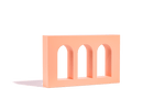 Triple Arch Raised Wall - Propsyland