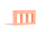 Triple Arch Raised Wall - Propsyland