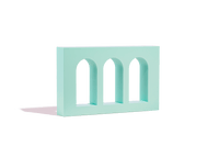 Triple Arch Raised Wall - Propsyland