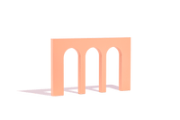 Triple Arched Wall - Propsyland